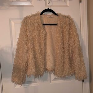 Lauren Conrad feathered cardigan